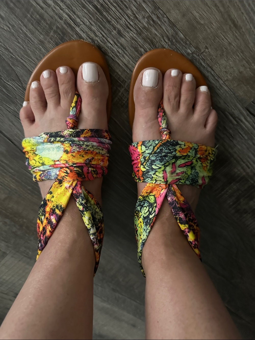 Rock & Candy Floral Wrap Sandals